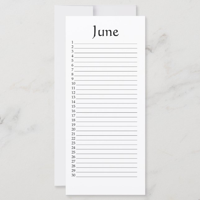 Perpetual Calendar June (Framsida)