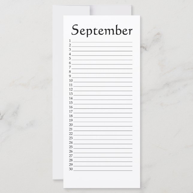 Perpetual Calendar September Habakkuk 3:4 (Framsida)