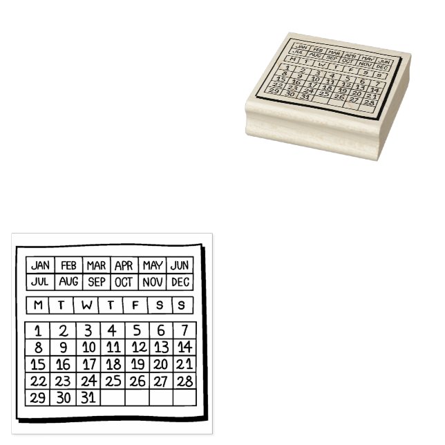Perpetual Calendar Stämpel (Stämplad)