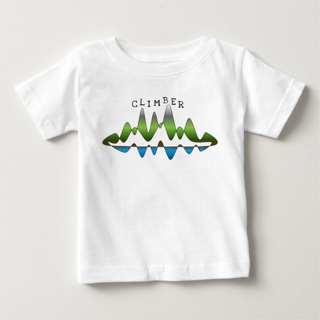 Perpetual "Kliber" Mountain Abstrakt T Shirt (Framsida)
