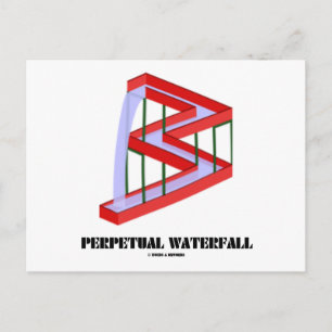 Perpetual Waterfall (optisk bild) Vykort