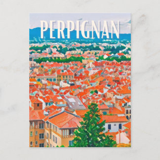 Perpignan Photo Vintage Vykort