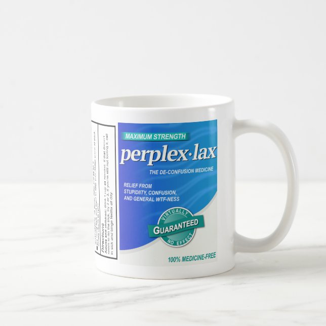 Perplex-lax | Farmakoterapeutisk grupp Gag Gift Mu Kaffemugg (Höger)