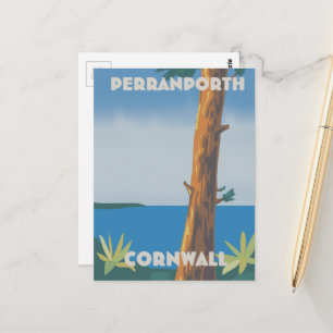 Perranporth Cornwall resemalannons Vykort