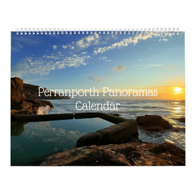 Perranporth Panoramic-foton 18 månaders kalender (Omslag)