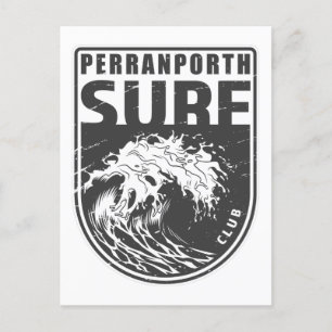 Perranporth Surfa Klubb England Emblem Vykort