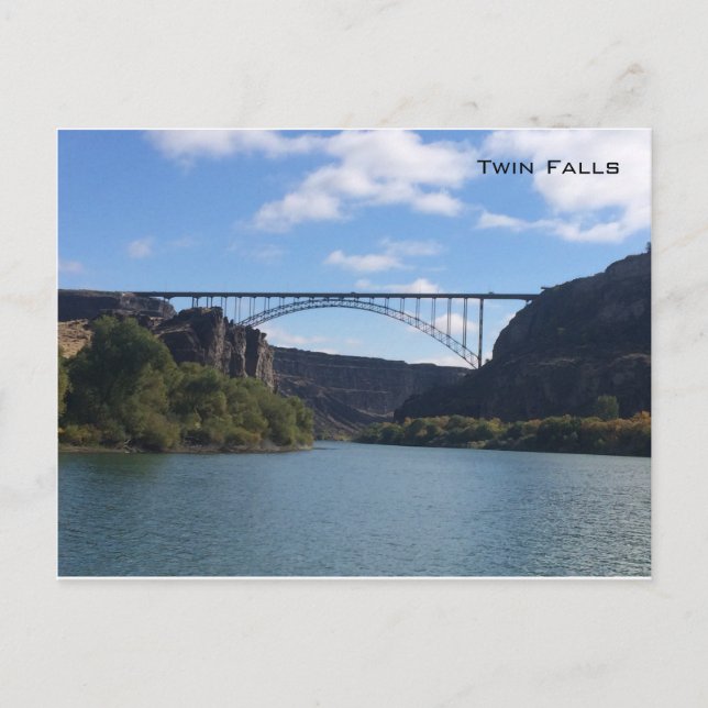 Perrine bridge och Snake River - Twin Falls Vykort (Framsida)
