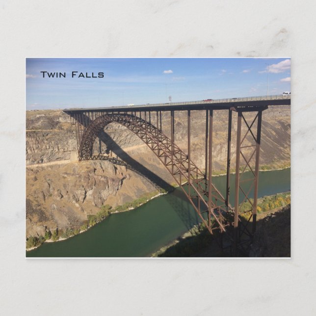 Perrine bridge och Snake River - Twin Falls Vykort (Framsida)