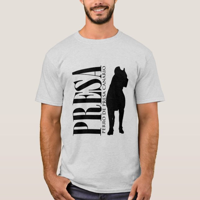 Perro de Presa Canario - Dogo Canario T Shirt (Framsida)