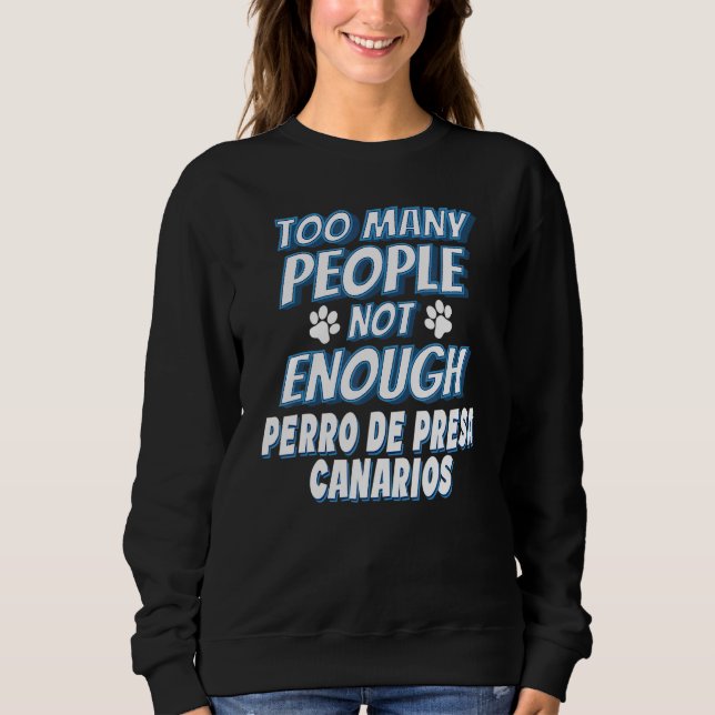 Perro De Presa Canario Ras Hund Antisocial T Shirt (Framsida)