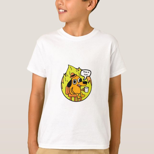 Perro en llamas t shirt (Framsida)