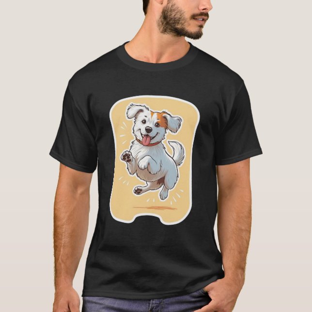 Perro Feliz T Shirt (Framsida)
