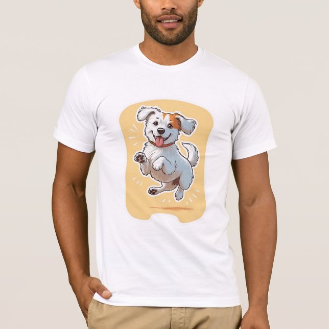 Perro Feliz T Shirt (Framsida)