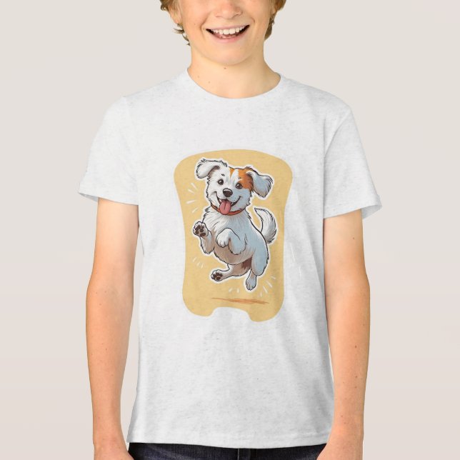 Perro Feliz T Shirt (Framsida)