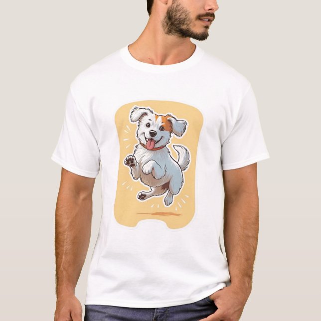 Perro Feliz T Shirt (Framsida)