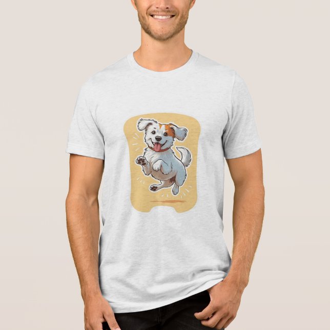 Perro Feliz T Shirt (Framsida)
