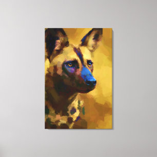 Perro Salvaje Africano Canvastryck