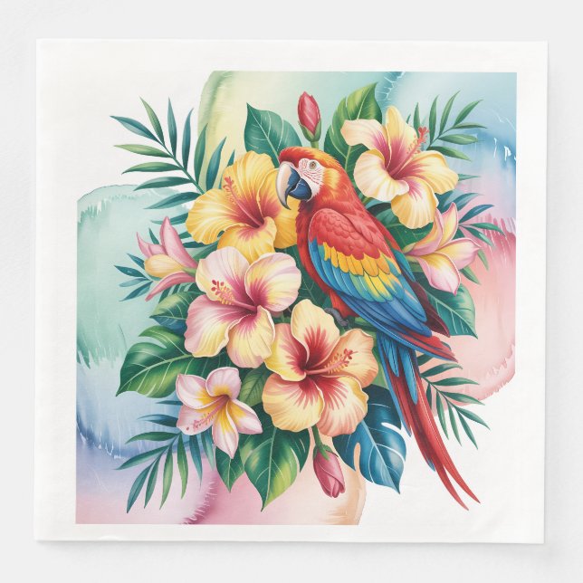 Perroquet exotique pappersservett (Framsida)