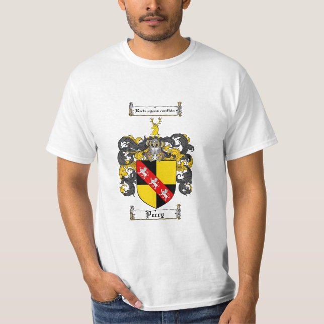 Perry familjvapensköld - Perry vapensköld T Shirt (Framsida)