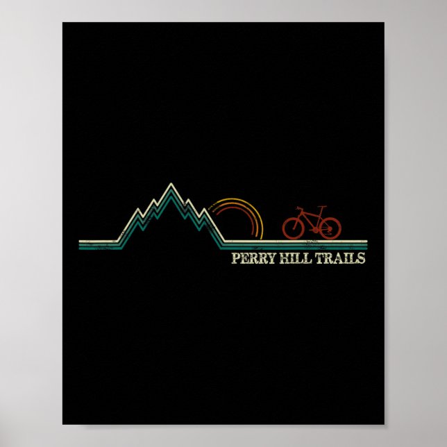 Perry Hill Waterbury, Vermont Mountainbiking  Poster (Framsidan)