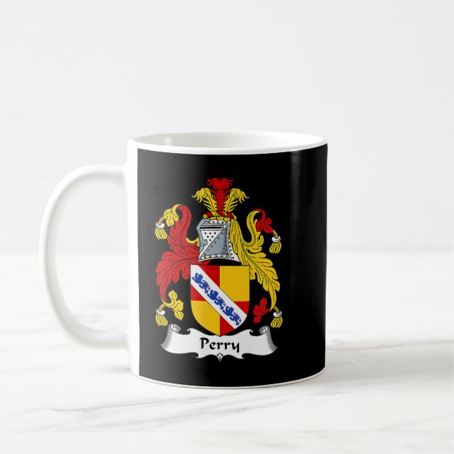 Perry Jacka av Arm Family Crest Kaffemugg (Vänster)
