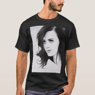 Perry Katy Pencil Porträtt. Klassisk T-Shirt