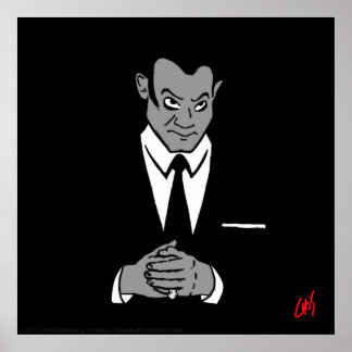 Perry Mason Porträtt Poster