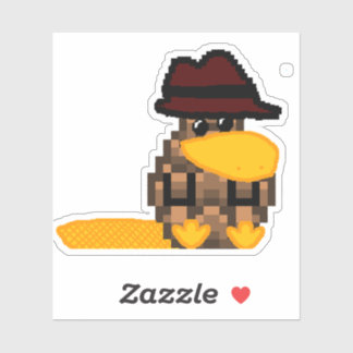 Perry PineconePlatypus CustomKlipp vinyletikett Klistermärken