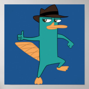 Perry Platypus från Phineas och Ferb Poster