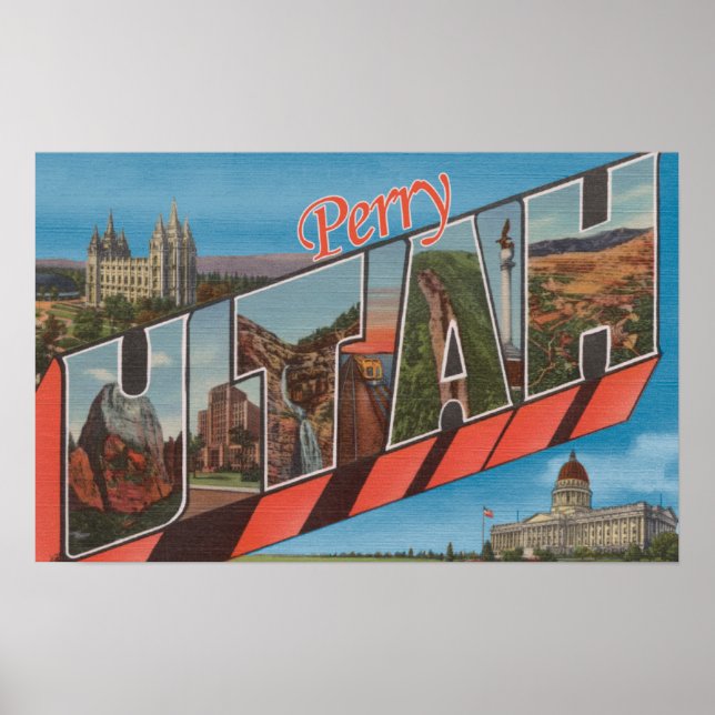 Perry, UtahLarge Brev ScenesPerry, UT Poster (Framsidan)