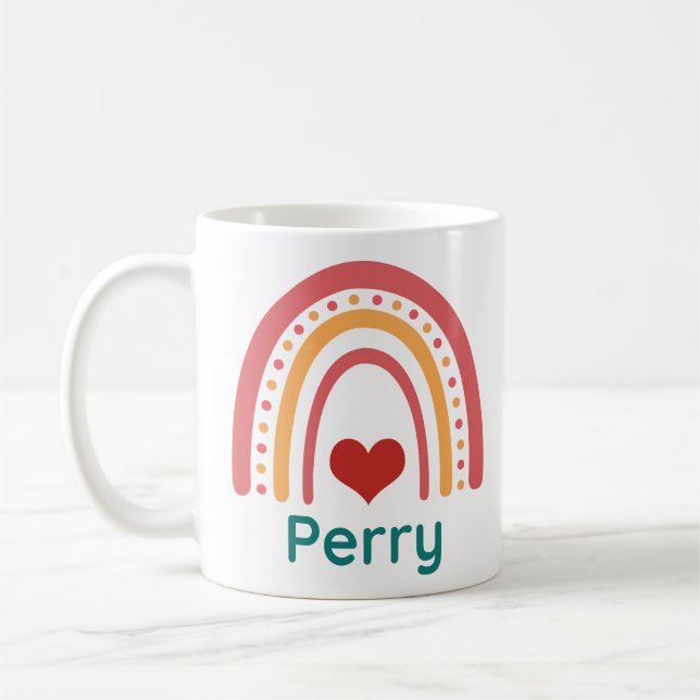 Perry Vintage Boho Rainbow Kaffemugg (Vänster)