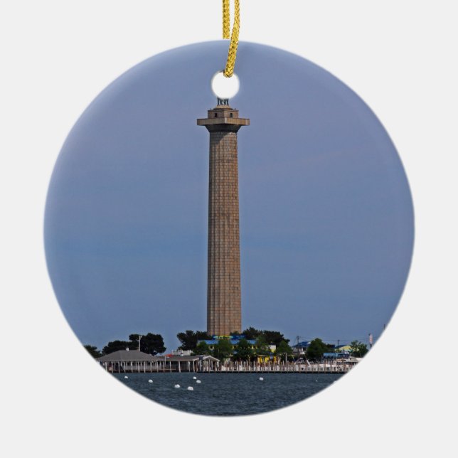 Perrys minnesmärke för seger- och julgransprydnad keramik (Framsidan)