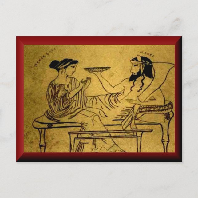 Persefone och Hades Vykort (Framsida)