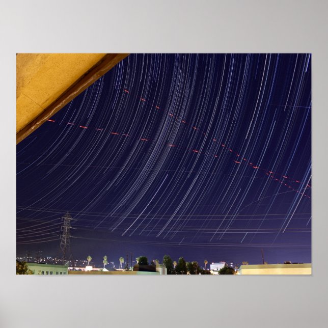 Perseid Meteor Shower Star Trail Poster (Framsidan)