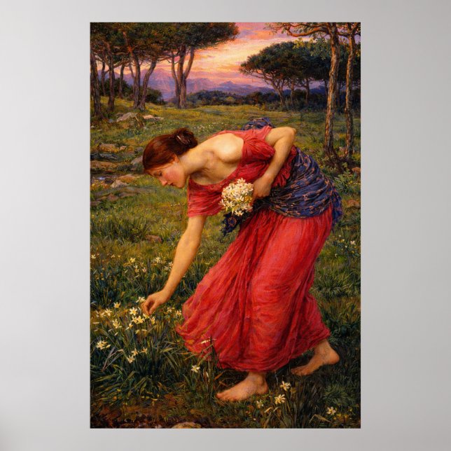 Persephone av John William Waterhouse Poster (Framsidan)