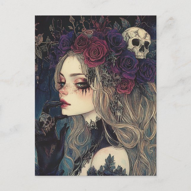 Persephone Drottning av Underjorden Vykort (Framsida)