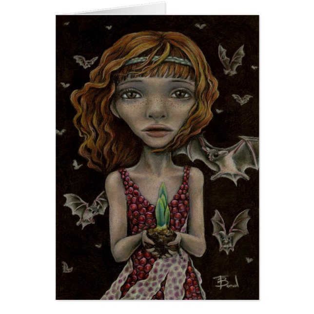 Persephone - drottningen av underworlden hälsningskort (Framsidan)