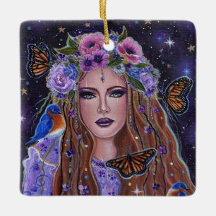 Persephone guddess av Renee L Lavoie Julgransprydnad Keramik