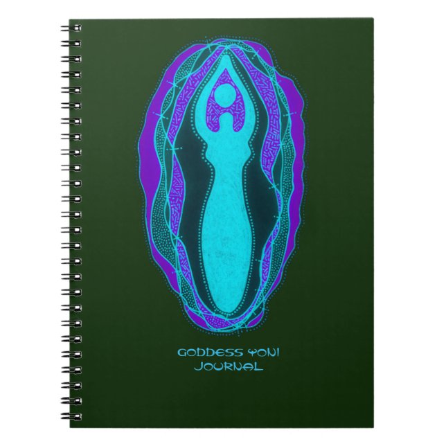Persephone-gudinna Yoni Journal Anteckningsbok (Framsidan)