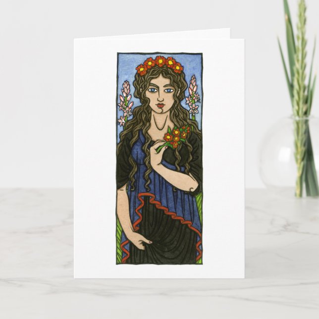 Persephone hälsningkort kort (Framsida)