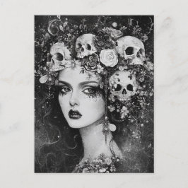 Persephone in Black and White Vykort