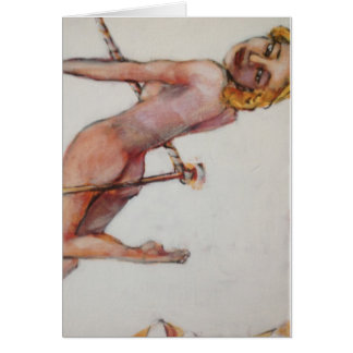 "Persephone, på Trapeze'en Hälsningskort