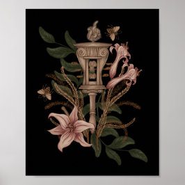 Persephone Sistrum Fält i Lilies och Maj Poster