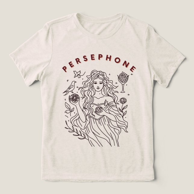 Persephone T-Shirt Tri-Blend Tröja (Design Framsida)