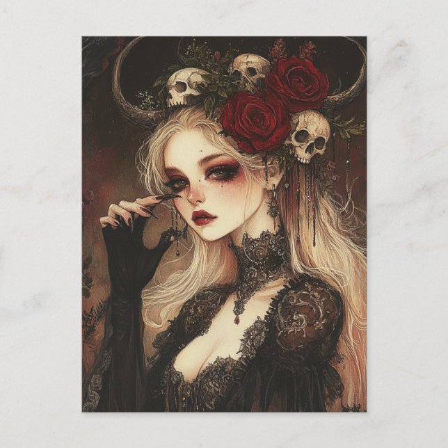 Persephone the Goddess guddess undervärld Vykort (Framsida)