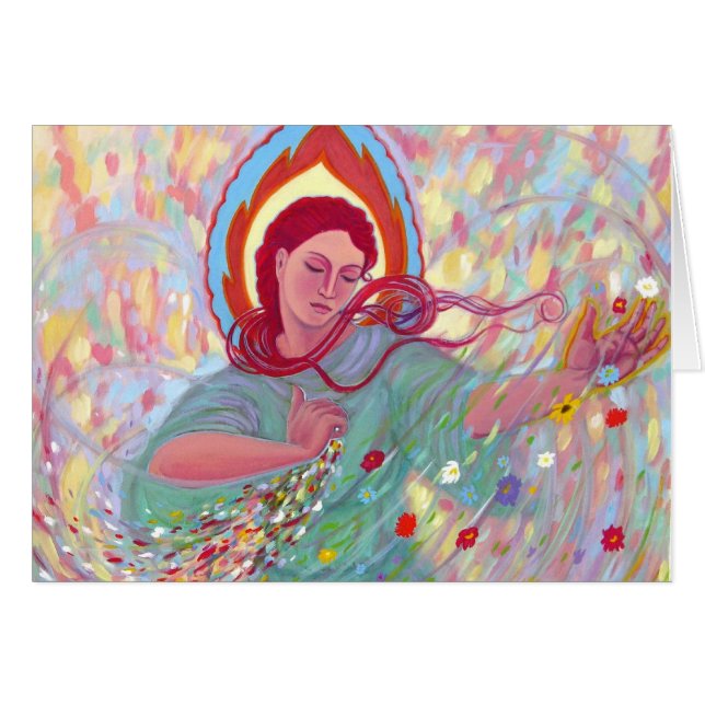 PersephoneEngendersTheSpring2 Hälsningskort (Framsidan Horizontal)