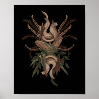 Persephone's Cockerel. Skördecykel Poster