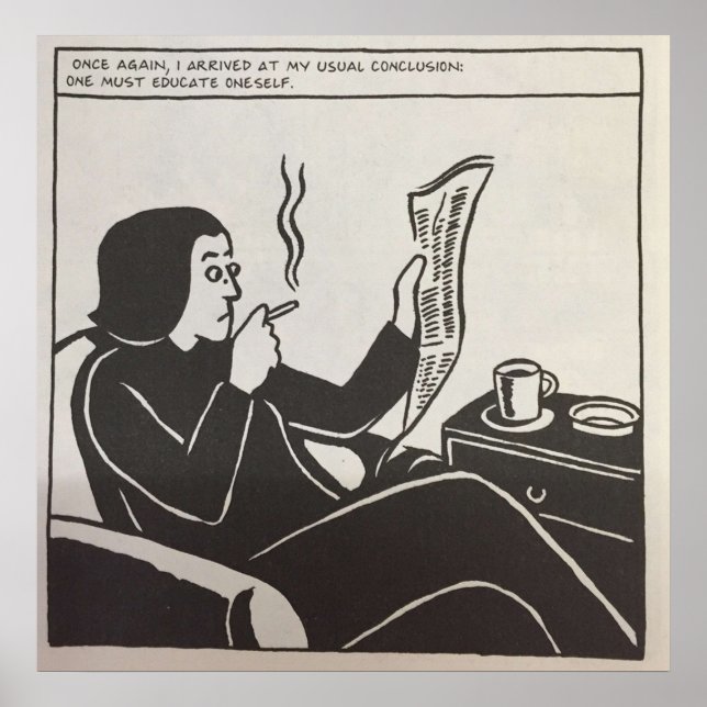 Persepolis - Educate Oneself Poster (Framsidan)