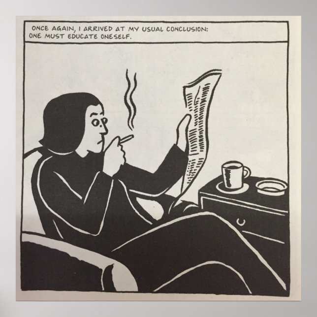 Persepolis Educate Oneself Poster (Framsidan)