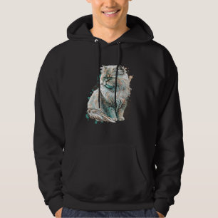 Perser Katt Ras Söt Färgrik Mamma Dam Hoodie